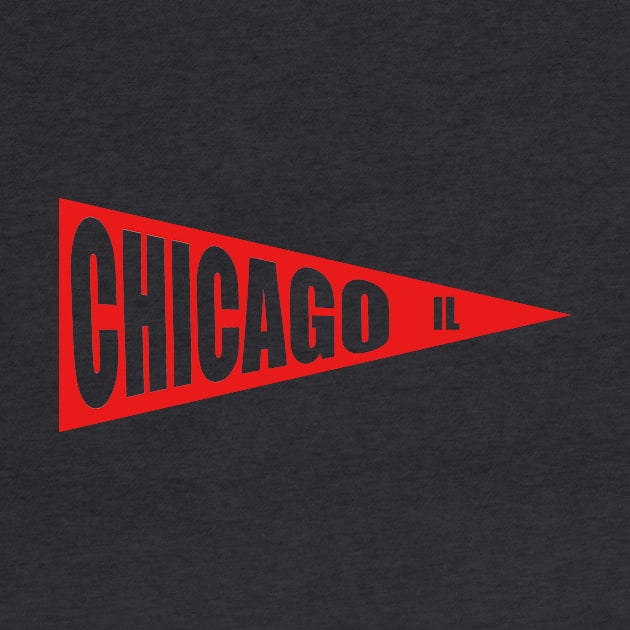 Chicago IL Sports Pennant by 4Craig